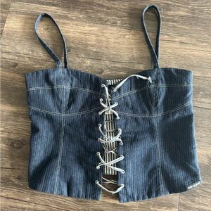 Vintage Denim Versace Jeans Couture Corset